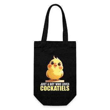Cockatiel Nymphensittiche Nymphensittich - Geschenkbeutel für Flaschen - Schwarz - Vorne