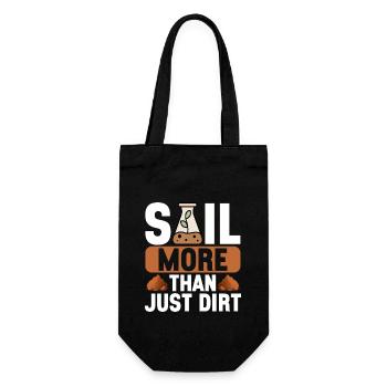 Bodenwissenschaftler Soil Science - Gift Bag for Bottles - black - Front
