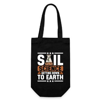 Bodenwissenschaftler Soil Science - Gift Bag for Bottles - black - Front