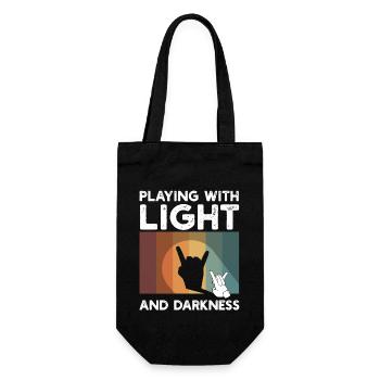 Jouer avec la lumière et l’obscurité Ombre - Sac à bouteille - noir - Devant