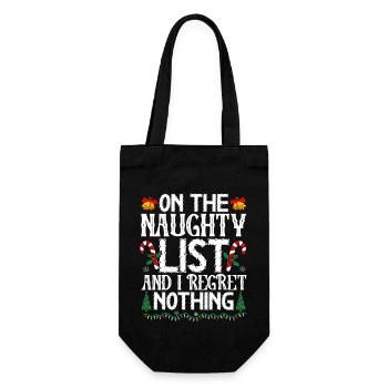 Sur la liste des vilains et je ne regrette rien Noël - Sac à bouteille - noir - Devant