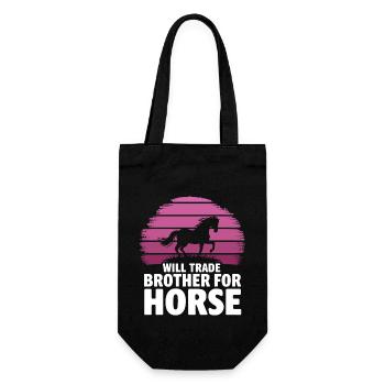 Échangera son frère contre des Horse Girls - Sac à bouteille - noir - Devant