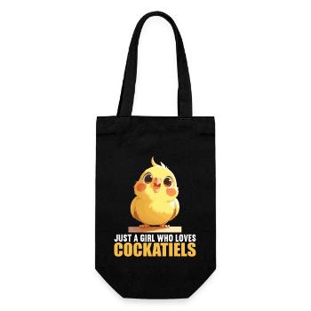 Cockatiel Nymphensittiche Nymphensittich - Geschenkbeutel für Flaschen - Schwarz - Vorne