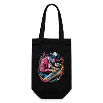 Jazz Vibes Only Music Lover Art - Sac à bouteille - noir - Devant