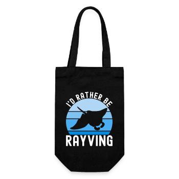 Manta Rays Great Manta Sea Creatures - Gift Bag for Bottles - black - Front