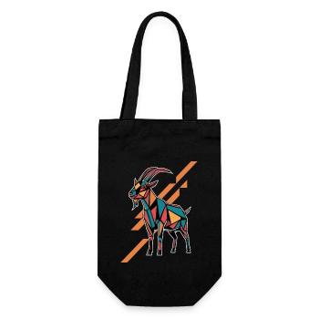 Géométrique Ferme Animal Graphique Coloré - Sac à bouteille - noir - Devant