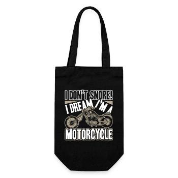 Motorcycle I Dream I am A Motorcycle - Gift Bag for Bottles - black - Front