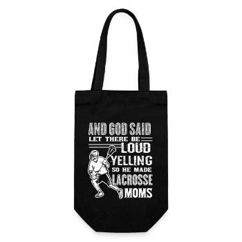 Lacrosse God Made Lacrosse Moms - Gift Bag for Bottles - black - Front