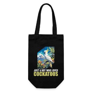 Cockatoo Cockatoos Cockatoo - Gift Bag for Bottles - black - Front