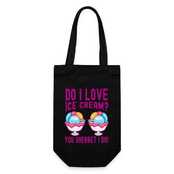 Do I Love You Sorbet I Do Gelato Cream - Sac à bouteille - noir - Devant