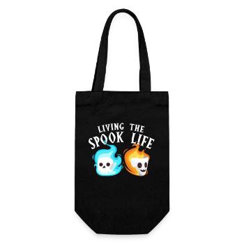 Living The Spook Life Ghost Bait - Geschenkbeutel für Flaschen - Schwarz - Vorne