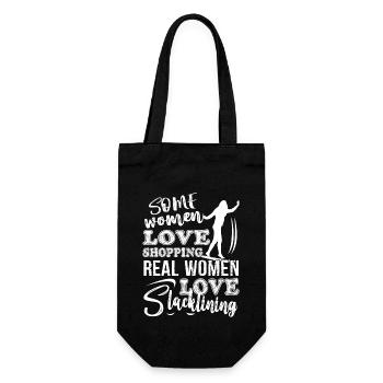 Slacklining Real Women Love Slacklining - Gift Bag for Bottles - black - Front