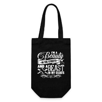 Softball I am A Beast In My Cleats - Gift Bag for Bottles - black - Front