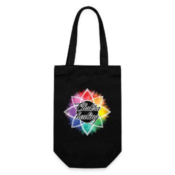 Chakra Healing Funny Chakra - Gift Bag for Bottles - black - Front