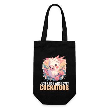 Cockatoo Cockatoos Cockatoo - Gift Bag for Bottles - black - Front