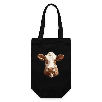 Vaches Vache - Sac à bouteille - noir - Devant