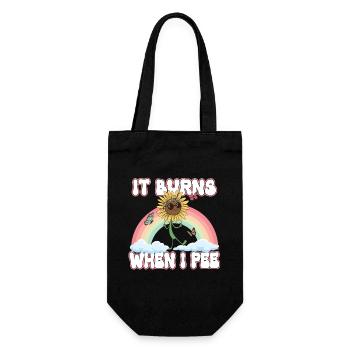 Ça brûle quand je fais drôle de tournesol avec - Sac à bouteille - noir - Devant