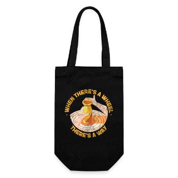 Pottery Ceramics Artist Where - Gift Bag for Bottles - black - Front