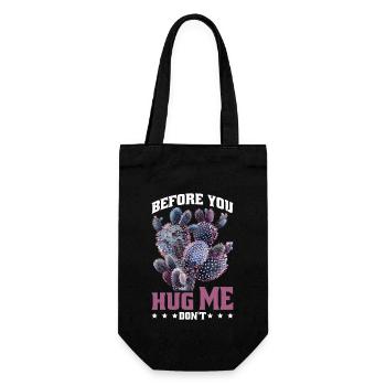 Before You Hug Me Don't 5 - Geschenkbeutel für Flaschen - Schwarz - Vorne