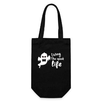 Living The Spook Life Ghost Bait - Geschenkbeutel für Flaschen - Schwarz - Vorne