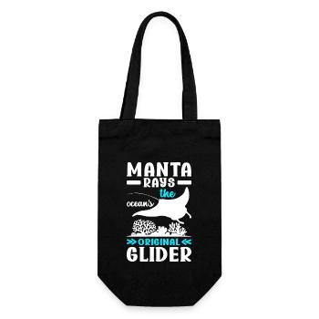 Manta Rays Great Manta Sea Creatures - Gift Bag for Bottles - black - Front