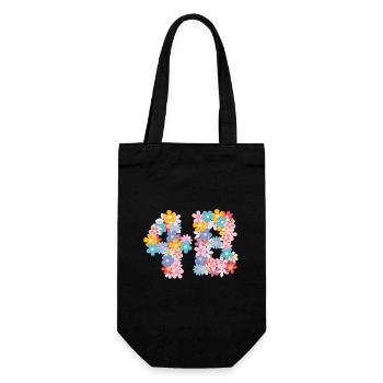4B Floral Feminist Movement Strength Women - Gift Bag for Bottles - black - Front
