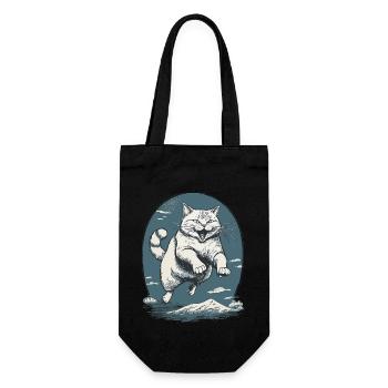 Le chat dans le saut - Sac à bouteille - noir - Devant