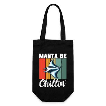 Manta Rays Great Manta Sea Creatures - Gift Bag for Bottles - black - Front