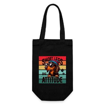 Dachshund Dog Beanie Sunglasses Four-legged Funny - Gift Bag for Bottles - black - Front