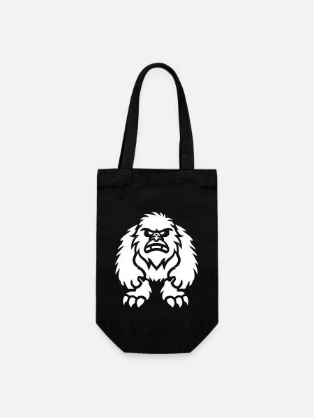 Yeti - Geschenkbeutel für Flaschen - Schwarz