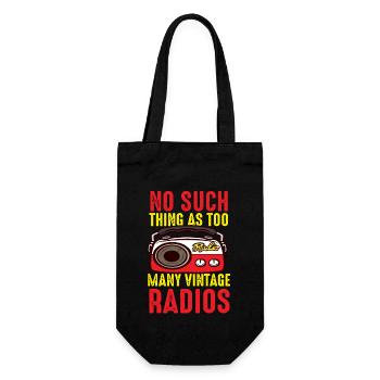Amateur Many Vintage Radios Ham Radio - Gift Bag for Bottles - black - Front