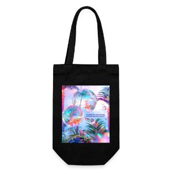 Fishing for Friendship Embracing Differences - Gift Bag for Bottles - black - Front