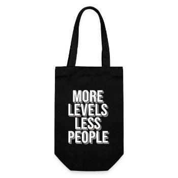 Introverted Gamer Declarer Calm - Gift Bag for Bottles - black - Front