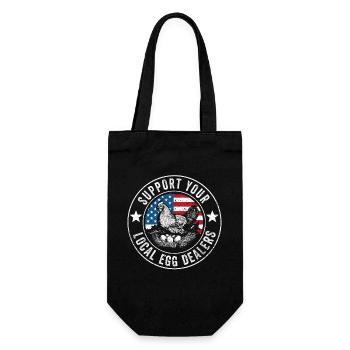 Marchand d’œufs local American Flag Farmer - Sac à bouteille - noir - Devant