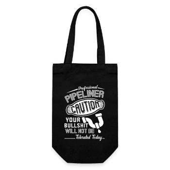 Professional Pipelayer Caution - Gift Bag for Bottles - black - Front