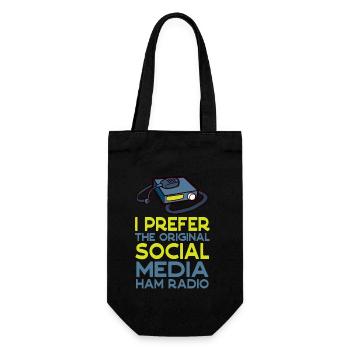Amateur Original Social Media Amateurfunk - Geschenkbeutel für Flaschen - Schwarz - Vorne