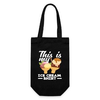 Cream Lover My Cream Shirt - Gift Bag for Bottles - black - Front