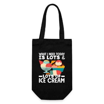 Ce dont j’ai besoin aujourd’hui Beaucoup d’amateurs de glaces - Sac à bouteille - noir - Devant