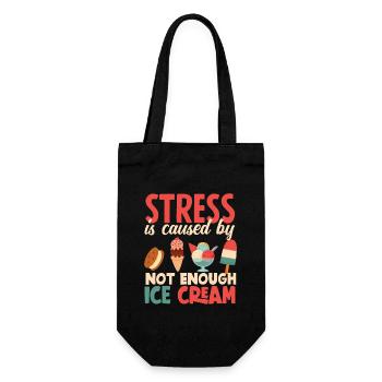 Stress dû au manque d’amateurs de glaces - Sac à bouteille - noir - Devant