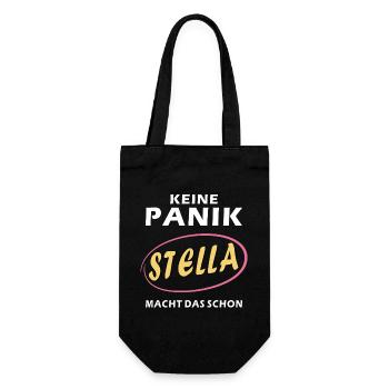 KEINE PANIK STELLA MACHT DAS SCHON - Geschenkbeutel für Flaschen - Schwarz - Vorne