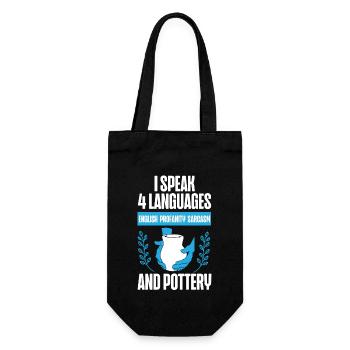 Poterie Céramiste Artiste Je Parle 4 - Sac à bouteille - noir - Devant