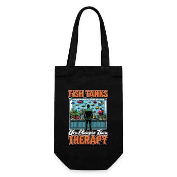 Aquarium Enthusiast Fish Tanks Are Aquascaping - Gift Bag for Bottles - black - Front
