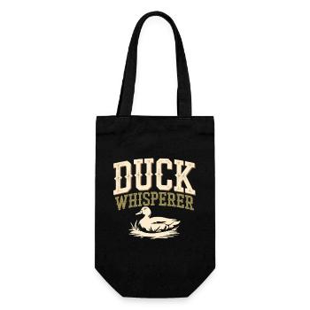 pet duck owners, duck lovers, - Gift Bag for Bottles - black - Front
