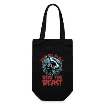 Shark Hunting Bait The Beast Beat Fossil Hunter - Gift Bag for Bottles - black - Front