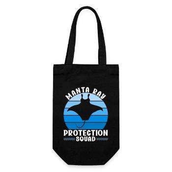 Raies Manta Grandes créatures marines Manta - Sac à bouteille - noir - Devant