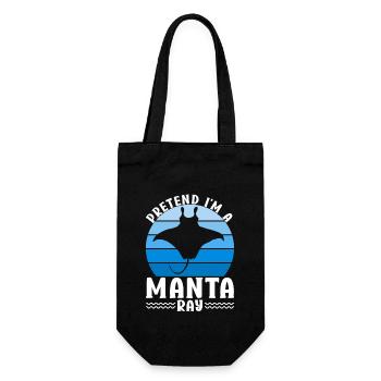 Raies Manta Grandes créatures marines Manta - Sac à bouteille - noir - Devant