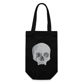 Skull Skull Skull Skeleton Bone - Gift Bag for Bottles - black - Front