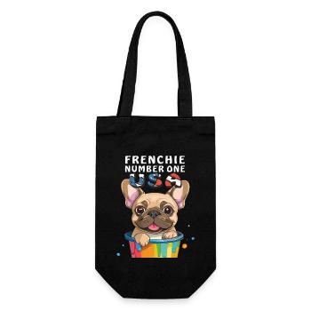 FRENCHIE NUMÉRO UN AUX ÉTATS-UNIS - Sac à bouteille - noir - Devant