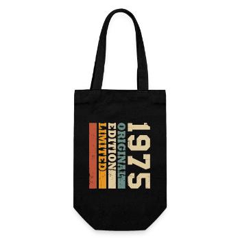 Original 1975 Vintage Rétro Cadeau d’anniversaire - Sac à bouteille - noir - Devant