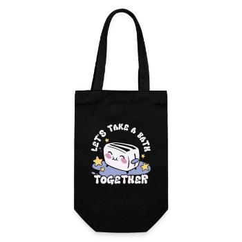 Let's Take A Bath Together Sweet Toaster With - Gift Bag for Bottles - black - Front